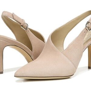 NWT Naturalizer Nude Suede Slingback Heels, SZ 9